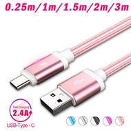 Type C Usb Cable Tipo C charger 2.4A Fast Charging Cord USB For Huawei P30 Pro P20 Lite For Samsung Galaxy A70 50 S10 Note 10 S9