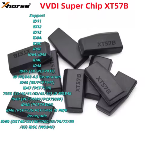 XT57B VVDI Super Chip Transponder Chip Support ID46 ID48 ID4C ID8E ID8C ID8A ID49 ID4A ID47 ID64/ID4