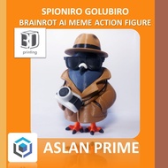 SPIONIRO GOLUBIRO ARTICULATED ACTION FIGURE 3D Print Toy Viral Croatian Croatian Kroasia Brainrot An