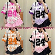 (Free custom name and number) Number 24  Dry T-Shirt Standard Sublimation Jersey custom name baju FU
