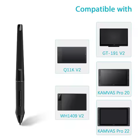 Battery-free Tablet Digital Stylus Pen For Huion KAMVAS Pro 22 Inspiroy Q11K V2 Q620M GT-221 GT2201 