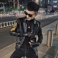 [Baru]Spring Kot Luar Kulit Lelaki Pemuda Lelaki Guy Lelaki Jaket Kulit Slim Motosikal Jacket