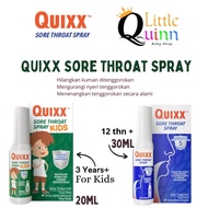 Quixx Sore Throat Spray for adults and children