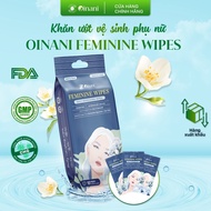 Combo of 2 packs [20 SHEETS] OINANI intimate hygiene wet wipes for cleaning, antibacterial with CHG 