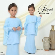 baju kurung moden baju kurung budak baju kurung cutting kain duyung safiyyah kids baby blue