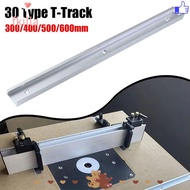 FKILLA 1Pcs T-Track, Slide Guide Rail T Slider Fixture Slot Slide T-Slot Track,  Aluminium Alloy 30 