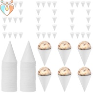 200 Pcs 4.5 oz Single Use Paper Cone Cup Stackable Cone Cup Easy to Clean Paper Conical Water Mug fo