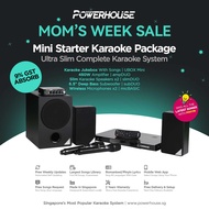 [SG] Powerhouse Home Karaoke System Jukebox (With Songs) KTV System / Karaoke Box - Karaoke Set