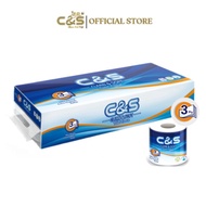 C&S Individually Packed Premium Bathroom Toilet Roll | 1 Pack 10 Rolls | C&S Paper Official