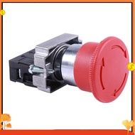 22mm NC Red Mushroom Emergency Stop Push Button Switch 600V 10A ZB2-BE102C XB2-BS542X1