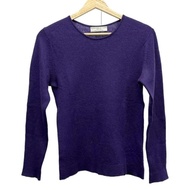 Johnstons of Elgin JOHN Sweater cashmere Size 3 purple Women Long sleeves Direct from Japan Secondha