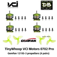 Bb HOBBY 4 VCI 0702 Pro DB 23000 27000 30000Kv 1S FPV Brushless Motor GEMFAN 1219S Props