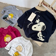 Children Long-Sleeved T-Shirt Men Autumn 2026 New Style Children Cartoon Brothers Sisters Baby Botto
