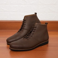 Men's boots, genuine leather shoes, crazy horse, Morris model