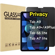 ฟิล์มกระจก นิรภัย เต็มจอ ฟิล์มความเป็นส่วนตัว ฟิล์มกันมอง สำหรับ Samsung Tab S6 lite Tab A7 lite Tab