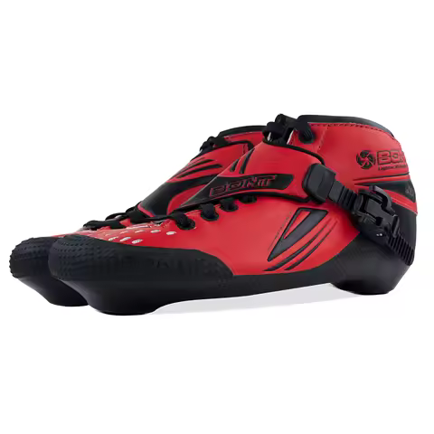 1 Pair Speed Skate Boots Original BONT Jet 2PT 195mm Inline Skates Up Boot Carbon Roller Skate Boot 