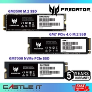 ACER PREDATOR Gaming Storage GM3500 / GM7 / GM7000 HEATSINK 2TB 1TB 512GB NVME PCIE M.2 GEN 4X4 SSD 7400MBPS GEN4.0