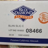 Kacang Almond Slice Mentah / Slice Almond Blue Diamond 1 kg