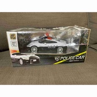 RC Car remote control Nissan GTR R35 Police car with siren and light 27MHz back in box (14cm in leng