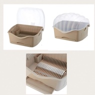 RAK PINGGAN BERTUTUP PLASTIK/RAK PINGGAN PLASTIK/Century Dish Drainer with Cower 6881 /Rack Pinggan/