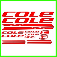⌚ ◮ ◠ cole bike frame design vinyl cutout stickers