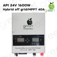 AppleGreen Inverter API 24V 1600W MPPT 40A Off Grid Hybrid