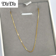 Rantai leher kotak emas 375 panjang 45cm gold necklace-hypoallergenic