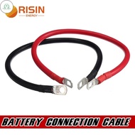 GD 35sqmm 2AWG Battery Connecting Cable 50sqmm 1AWG PVC Wire M8 Cable Lug Connect UPS Battery Motor 
