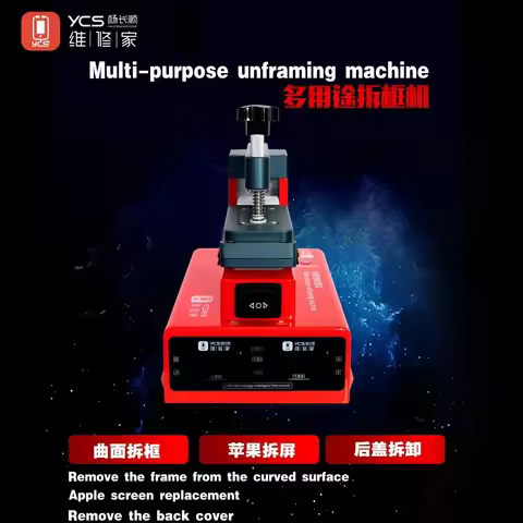 YCS Mobile Phone LCD Screen Separator Machine Curved Screen Frame Removal Electric Clamp Frame Bondi