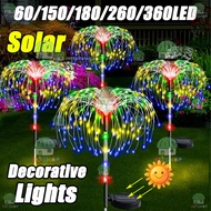 360LED Lampu raya Solar 8Modes Fireworks Lights Outdoor Waterproof String Light Fairy Light Garden