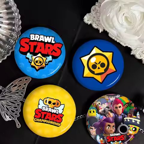 Strategy Game B-BRAWL STARS 58mm Animals Funny Brooches Badge Backpack Clothes Gift Accessory