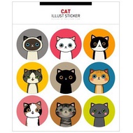 Little White Pig {Round Sticker} Cat Sticker.Cat Sticker.Decorative Stickers.Sealing Sticker/Teacup 