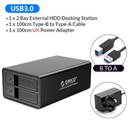 ORICO Chia 95 Series Multi Bay 3.5 Sata To USB3 HDD Docking Station พลังงานภายใน HDD Enclosure อลูมิ