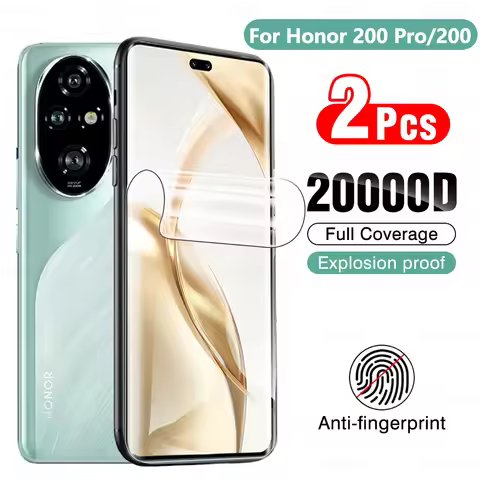 2pcs For Honor 200 Pro Screen protector honar honor200 200Pro Anti-Scratch protective Hydrogel film
