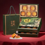 蛋黄莲蓉月饼/水果月饼 Egg Yolk Lotus Moon Cake, Fruit Moon Cake, Double Layer Gift Box