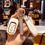 เคสกุญแจ honda ฝาครอบกุญแจ BRV HRV CRV WRV city civic Accord อุปกรณ์ตกแต่งรถยนต์ HONDA พวงกุญแจร