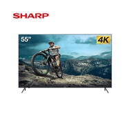 Sharp LED Smart TV 4K UHDR ขนาด 55 นิ้ว รุ่น 4T-C55EK2X รับประกัน 1 ปี By Mac Modern