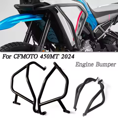 Motorcycle Anti-Fall Protection Engine Protective Kit Cover Crash Bar Frame Bumper For CFMOTO 450MT 