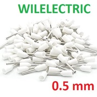 FERRULES ferules ferul E 0508 E0508 0.5 mm 0.5mm white 100 pcs