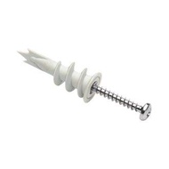 SELF DRILLING NYLON ANCHOR DRYWALL PLASTERBOARD FORK TYPE WALL SCREW (100PCS/PACK)