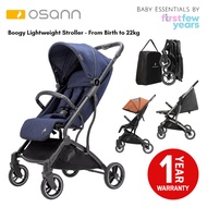 Osann Boogy Lightweight Stroller (4 Colors) - With Rain Cover, Travel/Transport Bag and Infant Car Seat Adaptor - One-hand Fold Compact Sport Stroller