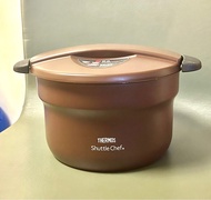 Thermos 2.8L 真空煲 Shuttle Chef 膳魔師真空燜燒鍋 外+內煲 不鏽鋼 2-5人用 日本版 vacuum cooker