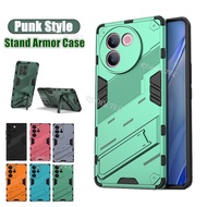 Case VIVO V30e 5G Stand Armor Casing VIVOV30e VIVO V30 E V30E Punk Armor Bracket Fashion Hard Protec