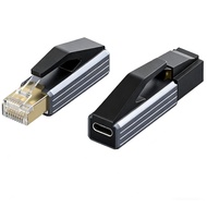 USB C to Ethernet Adapter, Portable 1Gbps Gigabit RJ45 to Type-C (Thunderbolt 4/3 Compatible) Networ