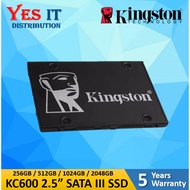 Kingston KC600 256GB / 512GB / 1024GB / 2048GB 2.5 SATA Internal SSD (SKC600/256G SKC600/512G SKC600