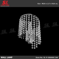 SL LIGHTING | Wall Lamp โคมไฟติดผนังภายใน ช่อคริสตัล สไตล์โมเดิร์น รุ่น SL-5-300888/1W ขั้ว E14