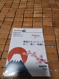 docomo Japan SIM card 10 days