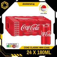 COKE Classic Mini 180ML X 24 (CAN)