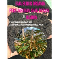 BAJA SUBUR ORGANIK PEMBESARAN ANAK POKOK DURIAN DAN BUAHAN