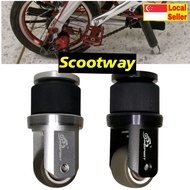 Bicycle Auxiliary Seat Post Wheel for Foldable Bike